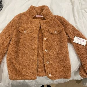 NWT Pink Lily Teddy Jacket